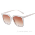 Carré de la mode européenne et américaine grand cadre Lunettes de soleil Tendance de la mode féminine les mêmes lunettes de soleil lunettes de soleil de rue pour hommes s2